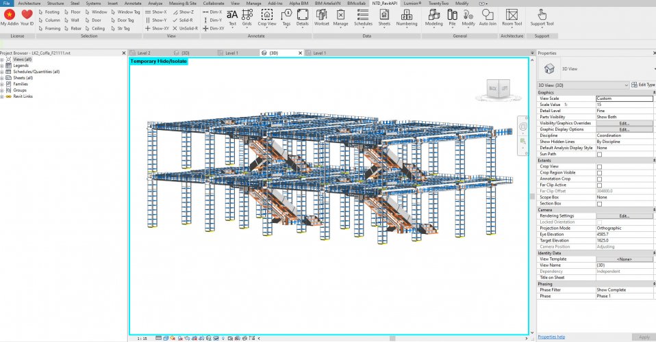 Alu formwork construction methods