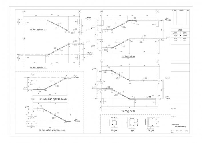 Stair rebar shopdrawing